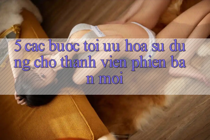 5. Các bước Tối Ưu Hóa Sử dụng Cho Thành Viên Phiên bản mới