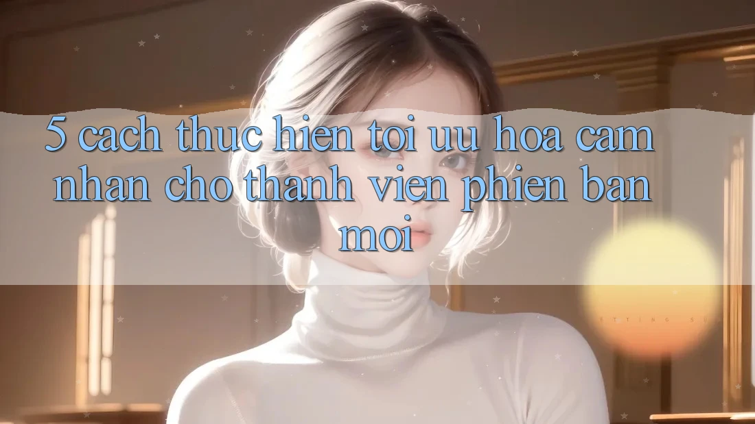 5. Cách thực hiện Tối Ưu Hóa Cảm nhận Cho Thành Viên Phiên bản mới