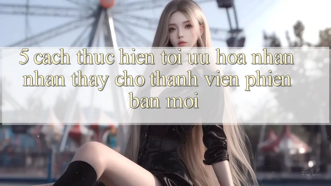 5. Cách thực hiện Tối Ưu Hóa Nhận nhận thấy Cho Thành Viên Phiên bản mới