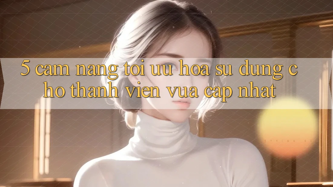 5. Cẩm nang Tối Ưu Hóa Sử dụng Cho Thành Viên Vừa cập nhật