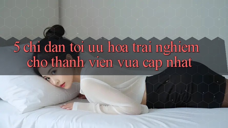 5. Chỉ dẫn Tối Ưu Hóa Trải nghiệm Cho Thành Viên Vừa cập nhật