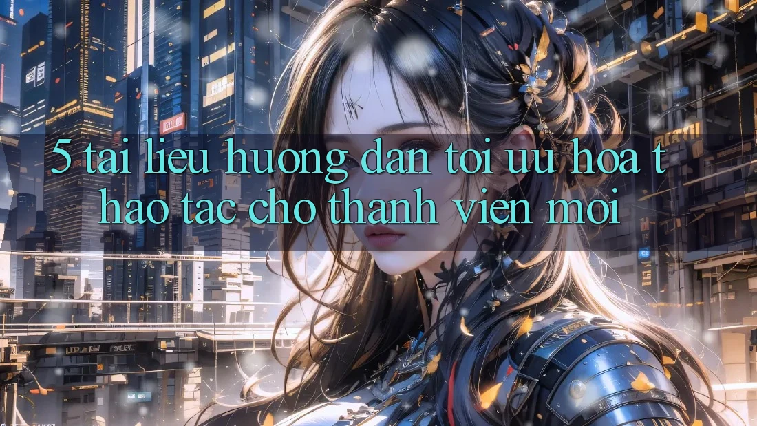 5. Tài liệu hướng dẫn Tối Ưu Hóa Thao tác Cho Thành Viên Mới