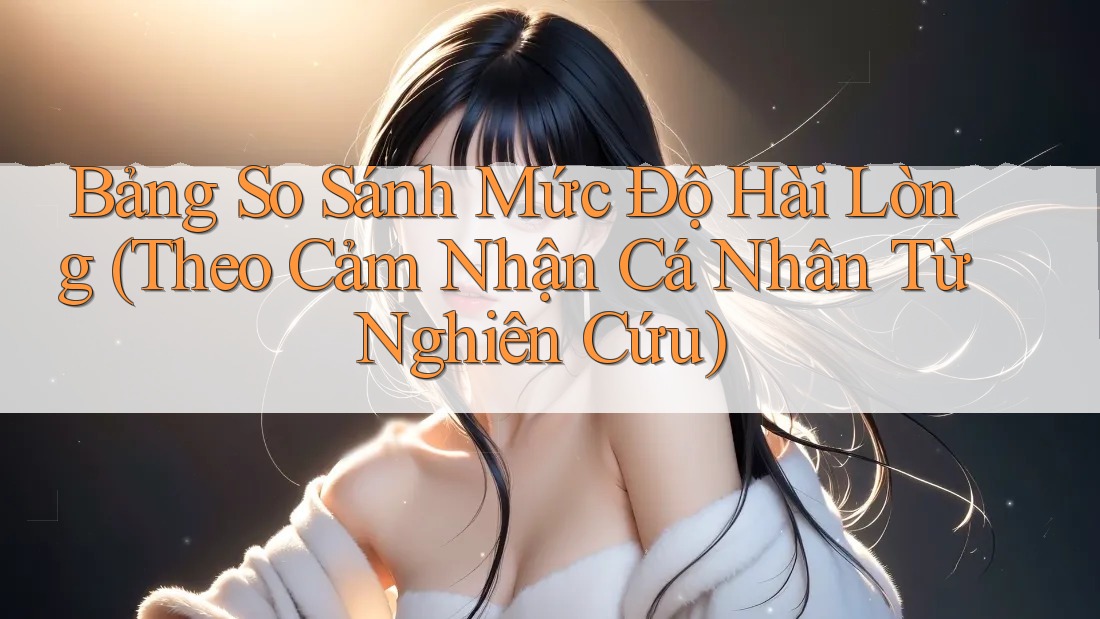Bảng So Sánh Mức Độ Hài Lòng (Theo Cảm Nhận Cá Nhân Từ Nghiên Cứu)