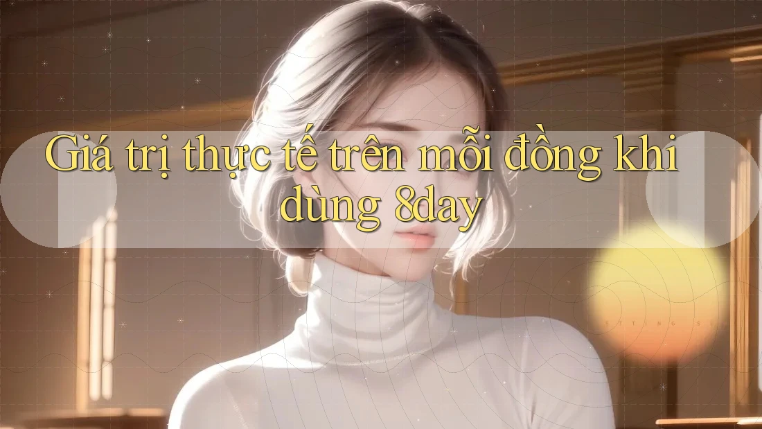 Giá trị thực tế trên mỗi đồng khi dùng 8day