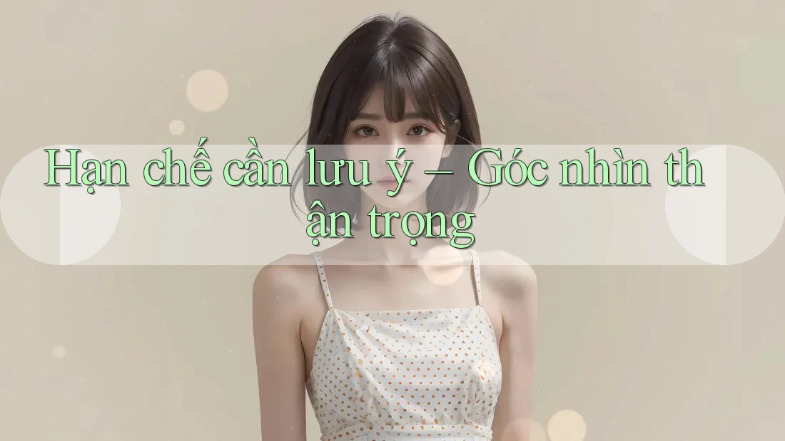 Hạn chế cần lưu ý: góc nhìn thận trọng