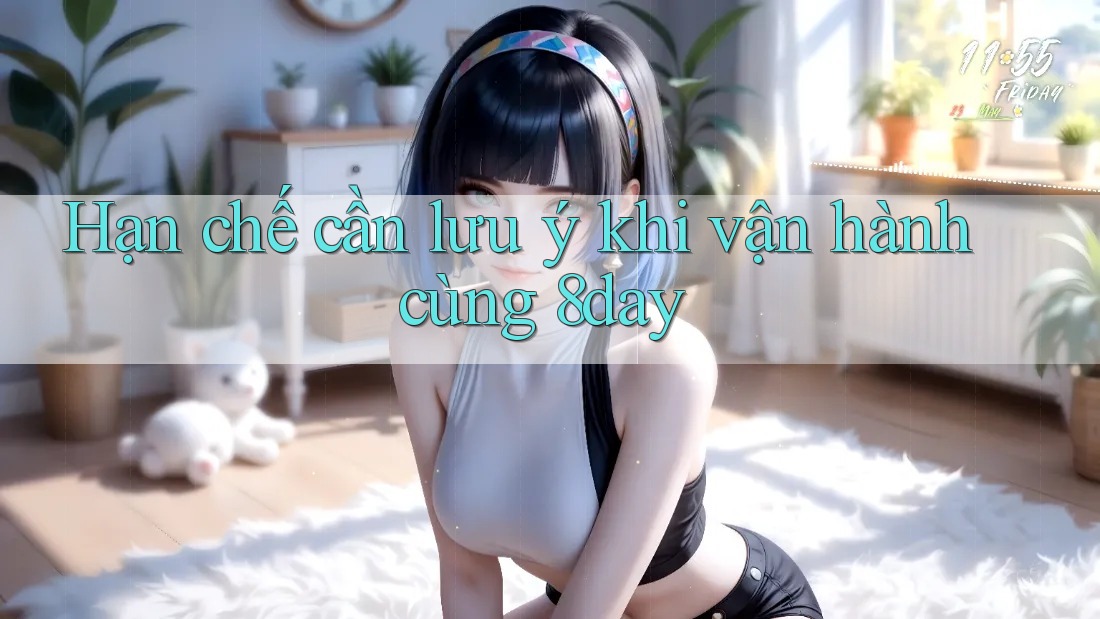 Hạn chế cần lưu ý khi vận hành cùng 8day
