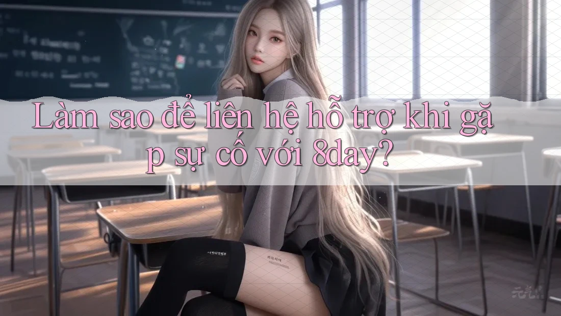 Làm sao để liên hệ hỗ trợ khi gặp sự cố với 8day?