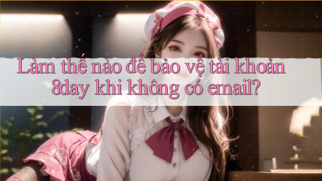 Làm thế nào để bảo vệ tài khoản 8day khi không có email?