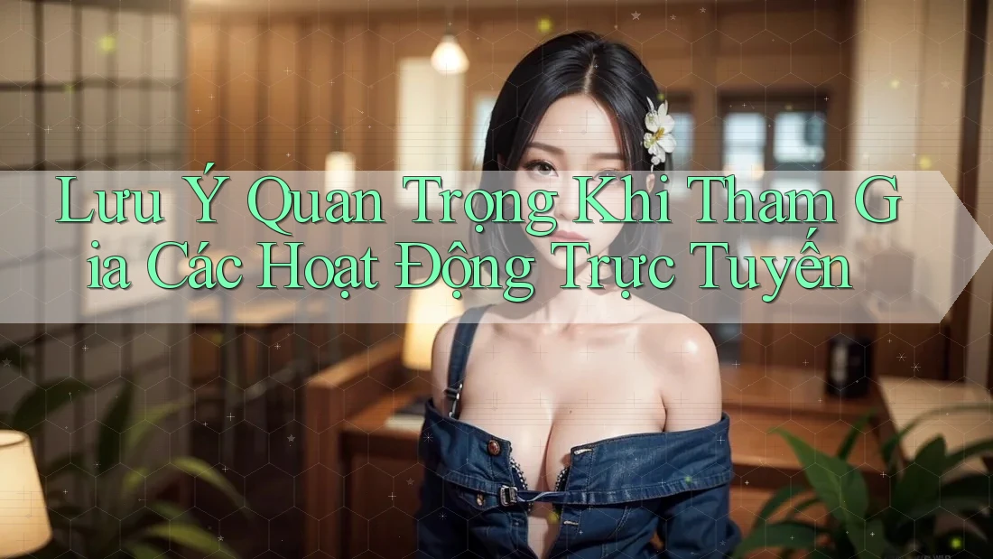 Lưu Ý Quan Trọng Khi Tham Gia Các Hoạt Động Trực Tuyến