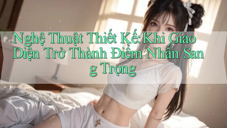 Nghệ Thuật Thiết Kế: Khi Giao Diện Trở Thành Điểm Nhấn Sang Trọng