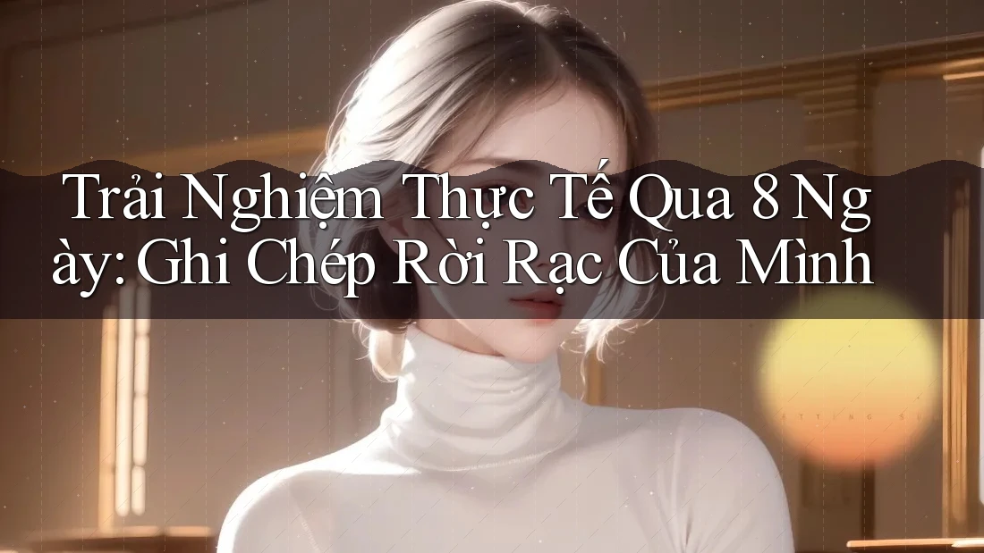 Trải Nghiệm Thực Tế Qua 8 Ngày: Ghi Chép Rời Rạc Của Mình