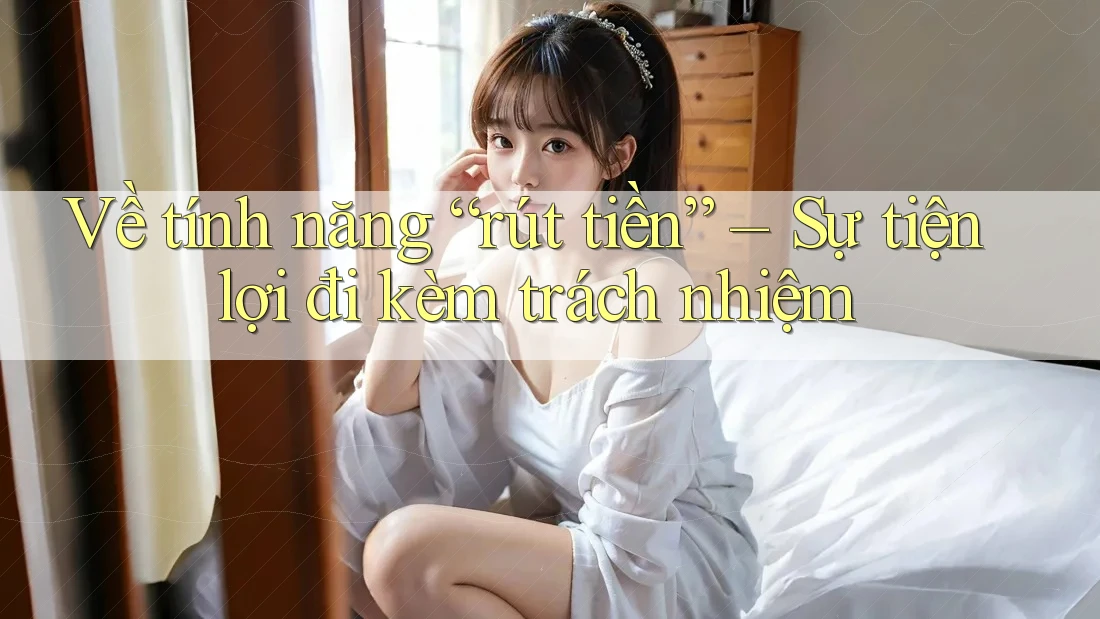 Về tính năng “rút tiền” – Sự tiện lợi đi kèm trách nhiệm